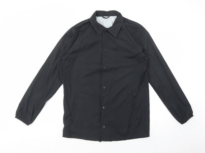 Mens UK Size S New Look Black Windbreaker Coat
