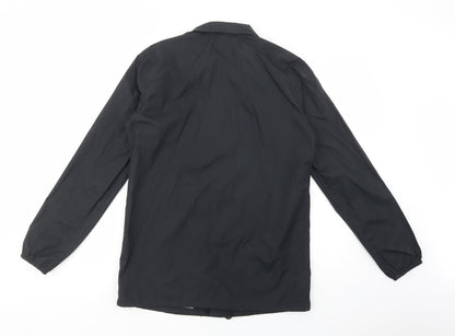 Mens UK Size S New Look Black Windbreaker Coat