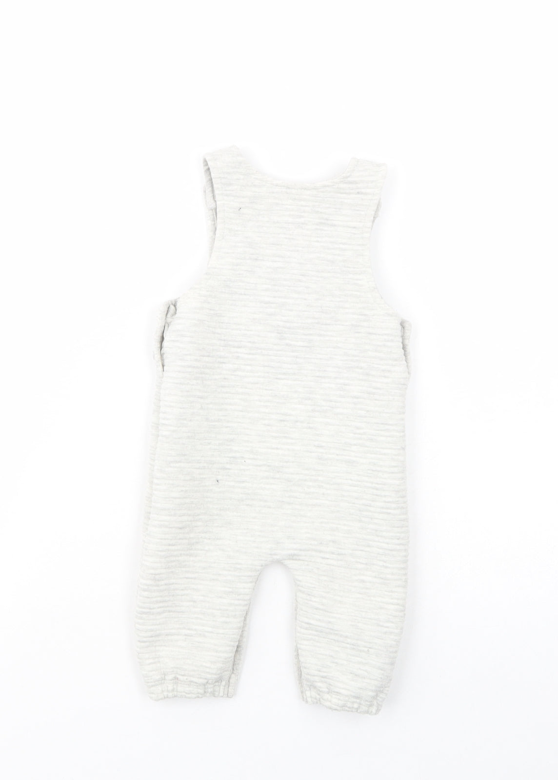 TU Baby Grey  Polyester Dungaree Outfit/Set Size 3-6 Months  Button - Hedgehog