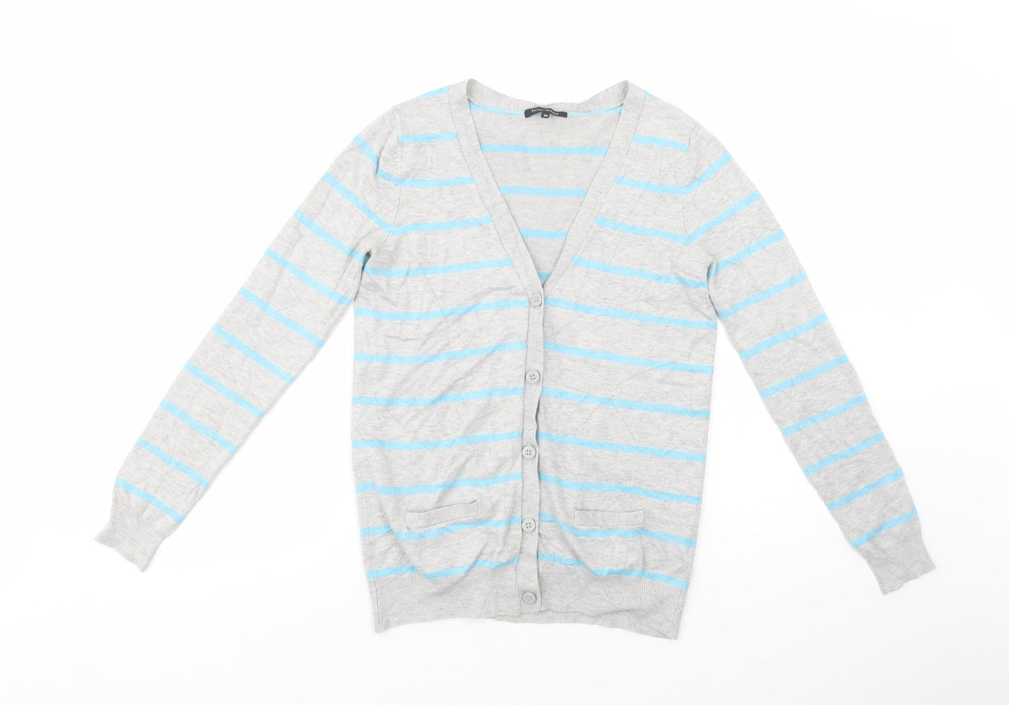 Womens UK Size 10 River Island Grey Cardigan Jumper
