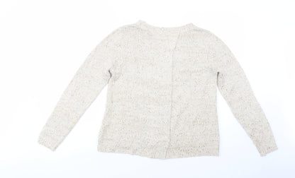 George Womens Beige Crew Neck  Polyester Pullover Jumper Size 12
