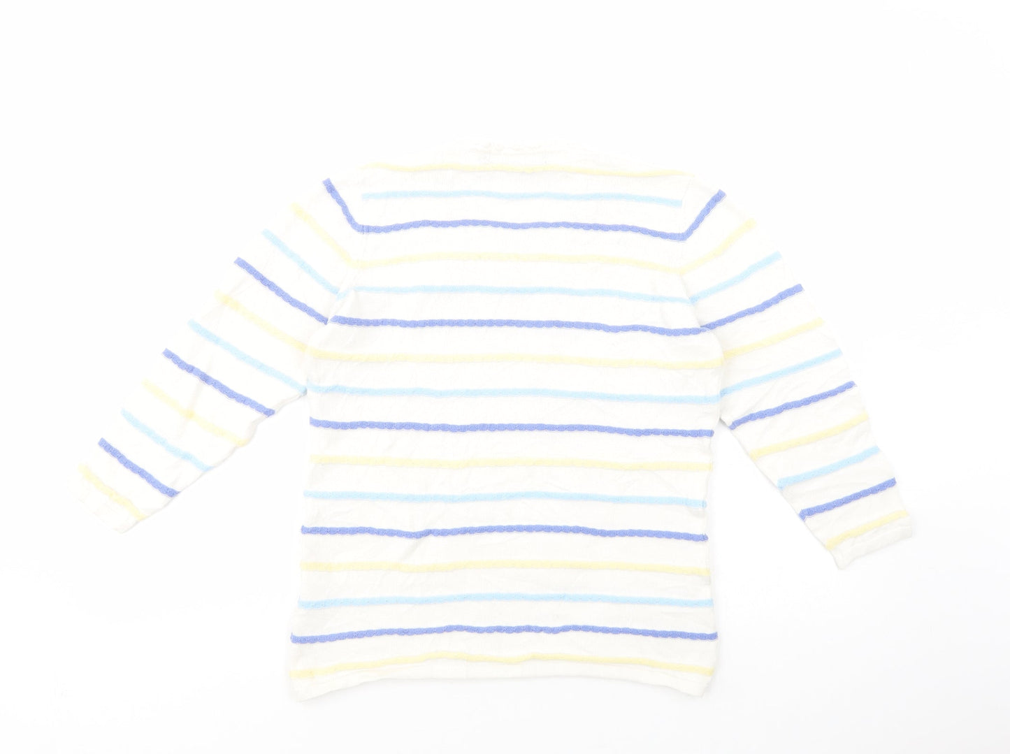 Womens UK Size 10 Isle White Pullover Jumper