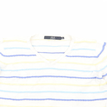 Womens UK Size 10 Isle White Pullover Jumper