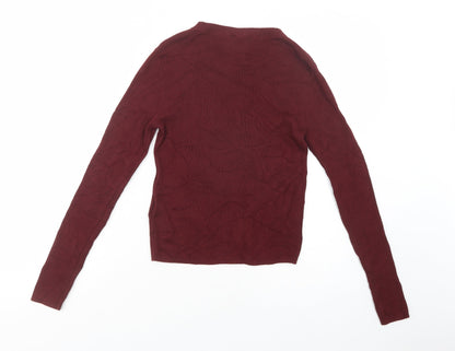 Womens UK Size M H&M Purple Pullover Jumper