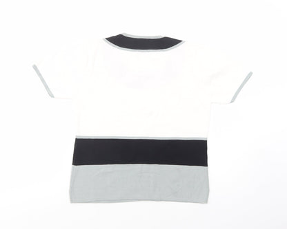 Womens UK Size S Roman White Basic Blouse