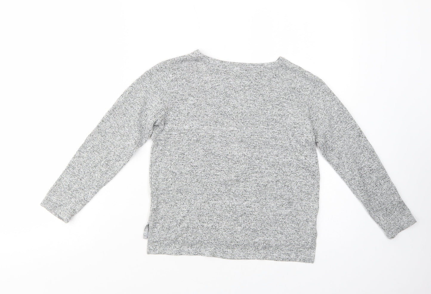 Primark Girls Grey Crew Neck  Viscose Henley Jumper Size 9-10 Years  Pullover - Dream Big