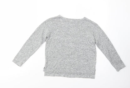 Primark Girls Grey Crew Neck  Viscose Henley Jumper Size 9-10 Years  Pullover - Dream Big
