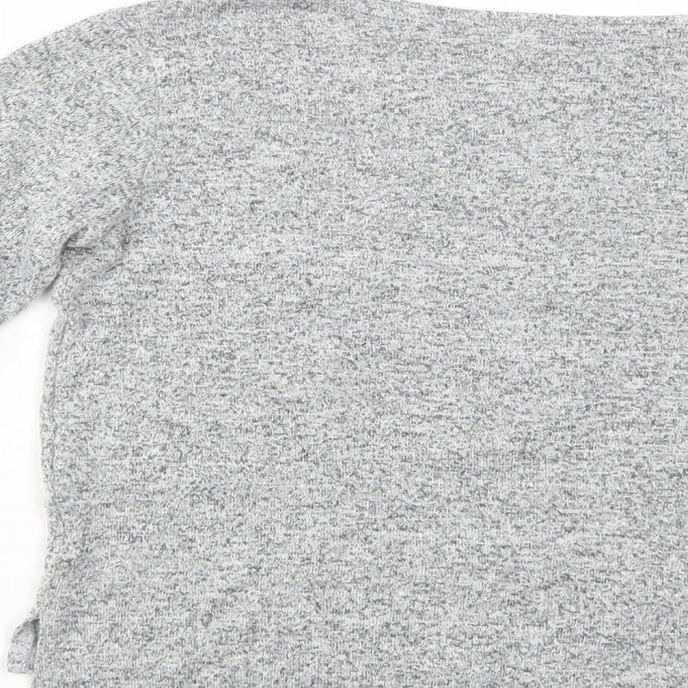 Primark Girls Grey Crew Neck  Viscose Henley Jumper Size 9-10 Years  Pullover - Dream Big