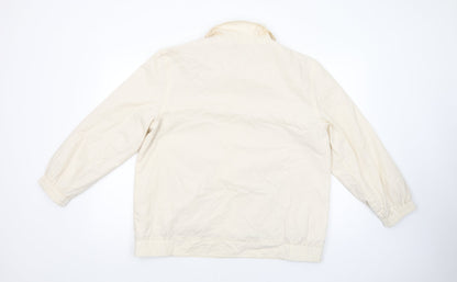 Damart Womens Ivory   Bomber Jacket Jacket Size 18  Snap