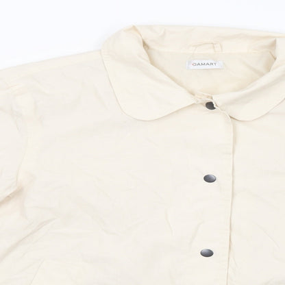 Damart Womens Ivory   Bomber Jacket Jacket Size 18  Snap