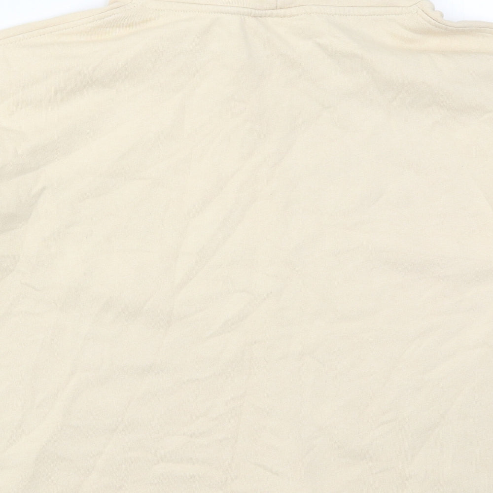 Brand and care label for Primark women’s beige cotton pullover sweatshirt, size UK 6, pullover