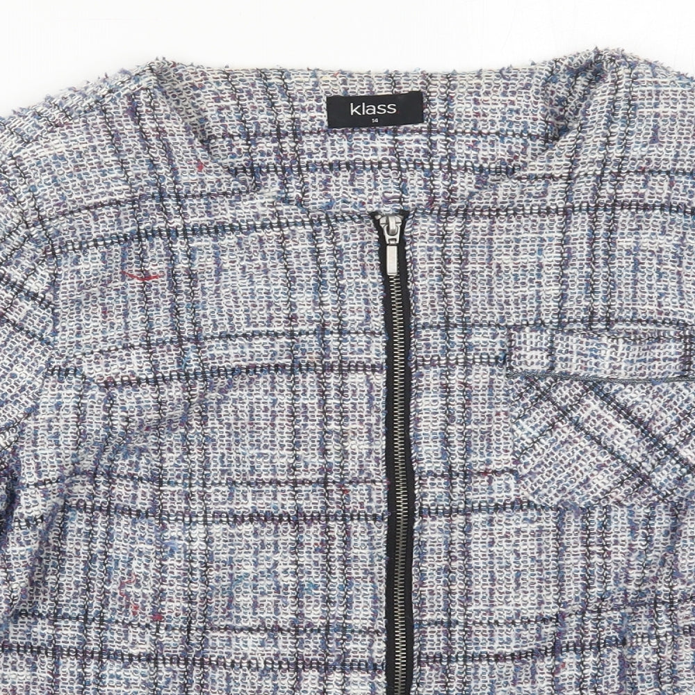 Womens UK Size 14 Klass Blue Jacket