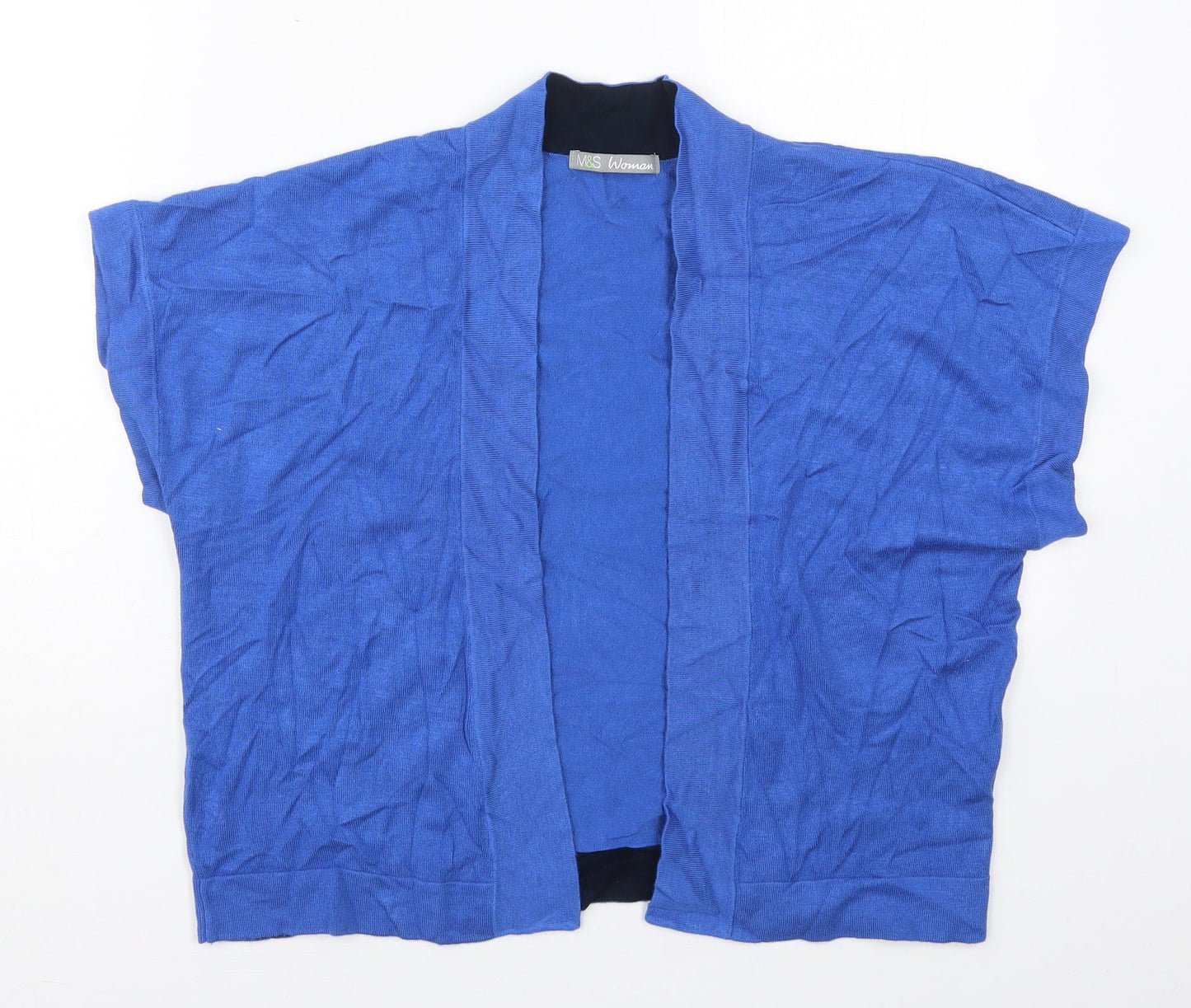 Womens UK Size 16 Marks and Spencer Blue Cardigan Jumper