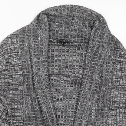 Soya Concept Womens Grey Collared  Acrylic Cardigan Jumper Size M