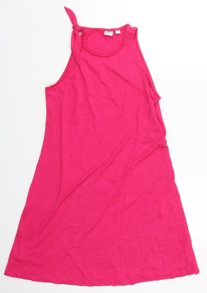 Gap Womens Pink  Polyester Tank Dress  Size XS  Round Neck Pullover