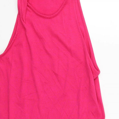 Gap Womens Pink  Polyester Tank Dress  Size XS  Round Neck Pullover