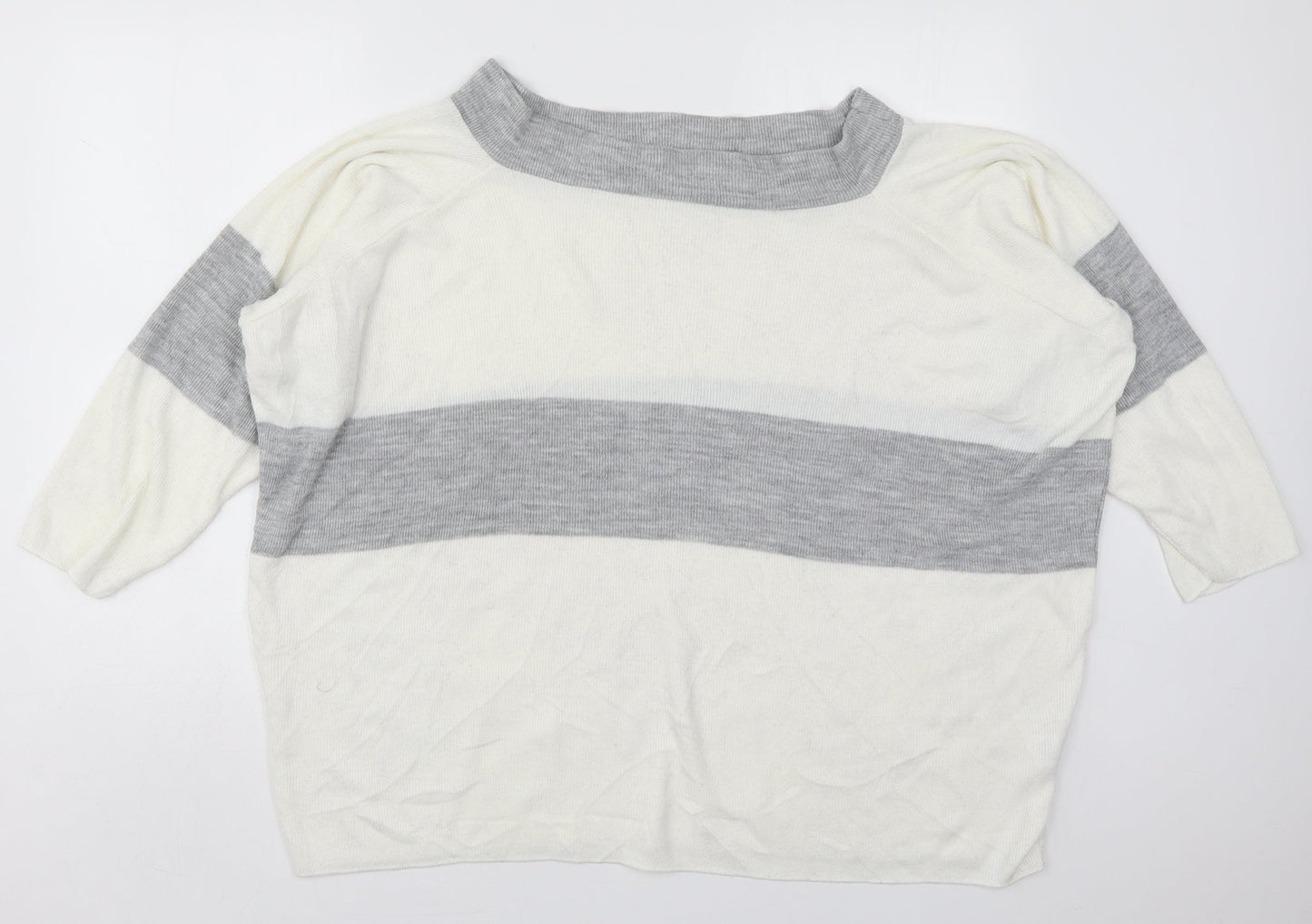 Womens UK Size 10 In the Style Ivory Pullover Jumper