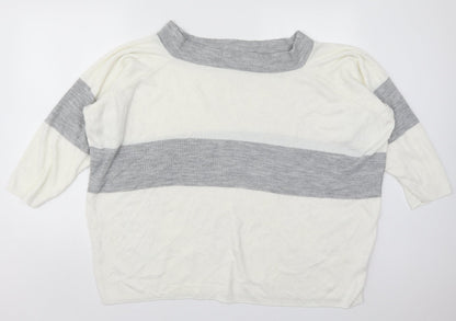 Womens UK Size 10 In the Style Ivory Pullover Jumper
