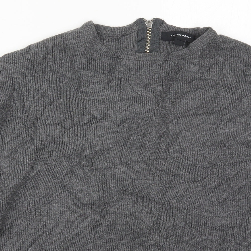 Womens UK Size 6 Atmosphere Grey Pullover Jumper