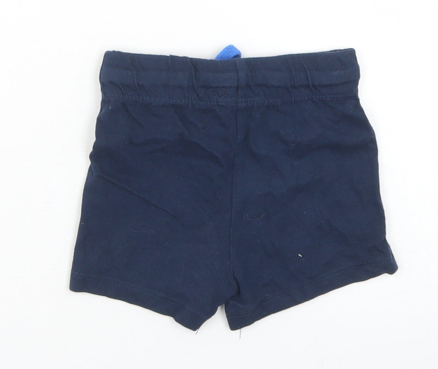 Disney Baby Boys Blue  Cotton Cropped Trousers Size 12 Months  Drawstring - Mickey Mouse