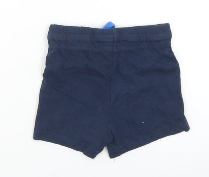 Disney Baby Boys Blue  Cotton Cropped Trousers Size 12 Months  Drawstring - Mickey Mouse