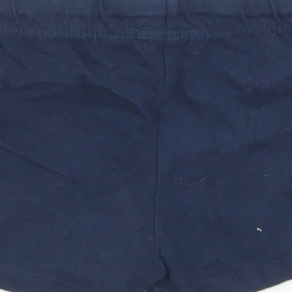 Disney Baby Boys Blue  Cotton Cropped Trousers Size 12 Months  Drawstring - Mickey Mouse