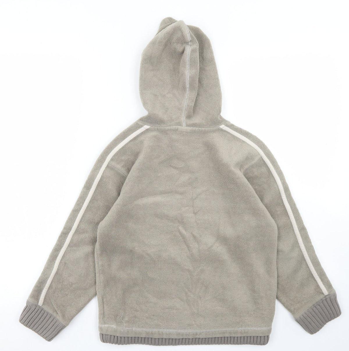 Back view of Next boys’ green polyester pullover hoodie, size 8, years - bmx