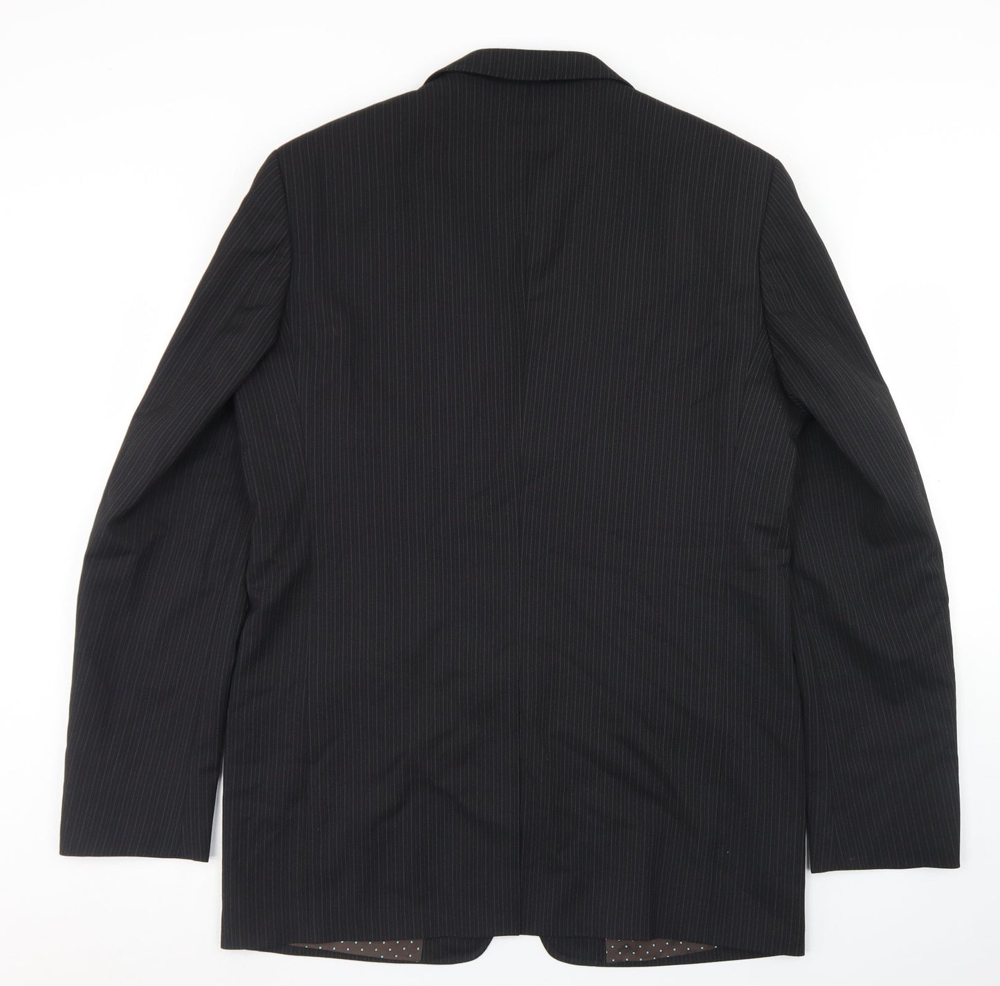 Mens UK Size 38 River Island Regular Black Suit Jacket