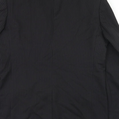 Mens UK Size 38 River Island Regular Black Suit Jacket