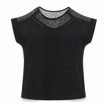 Womens UK Size 10 Amaryllis Black Basic Blouse