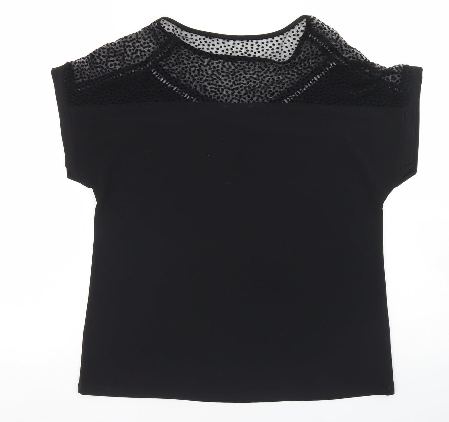 Womens UK Size 10 Amaryllis Black Basic Blouse