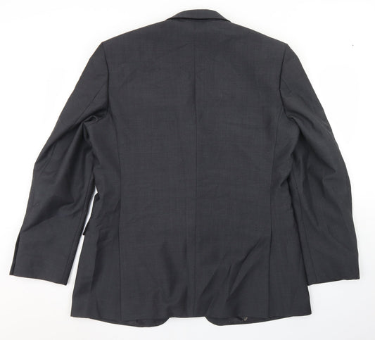 Mens UK Size 42 Burton Regular Grey Suit Jacket