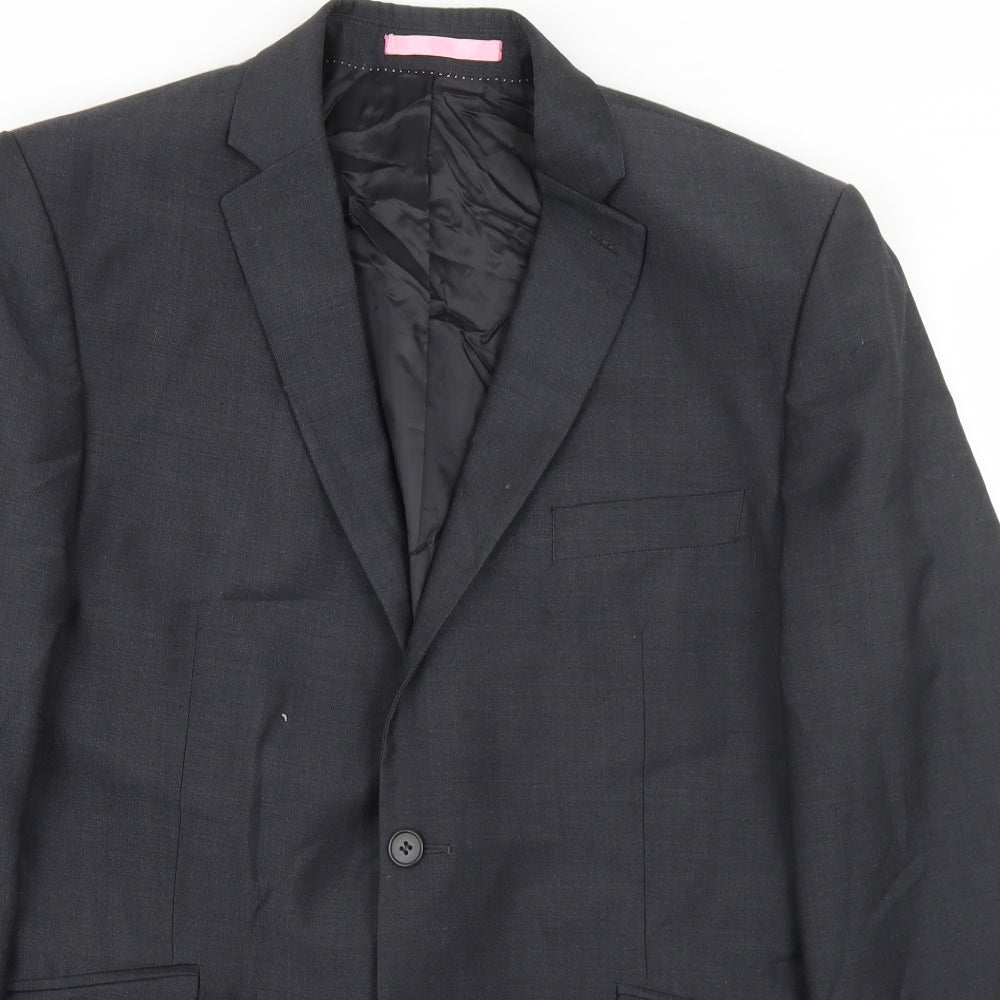 Mens UK Size 42 Burton Regular Grey Suit Jacket