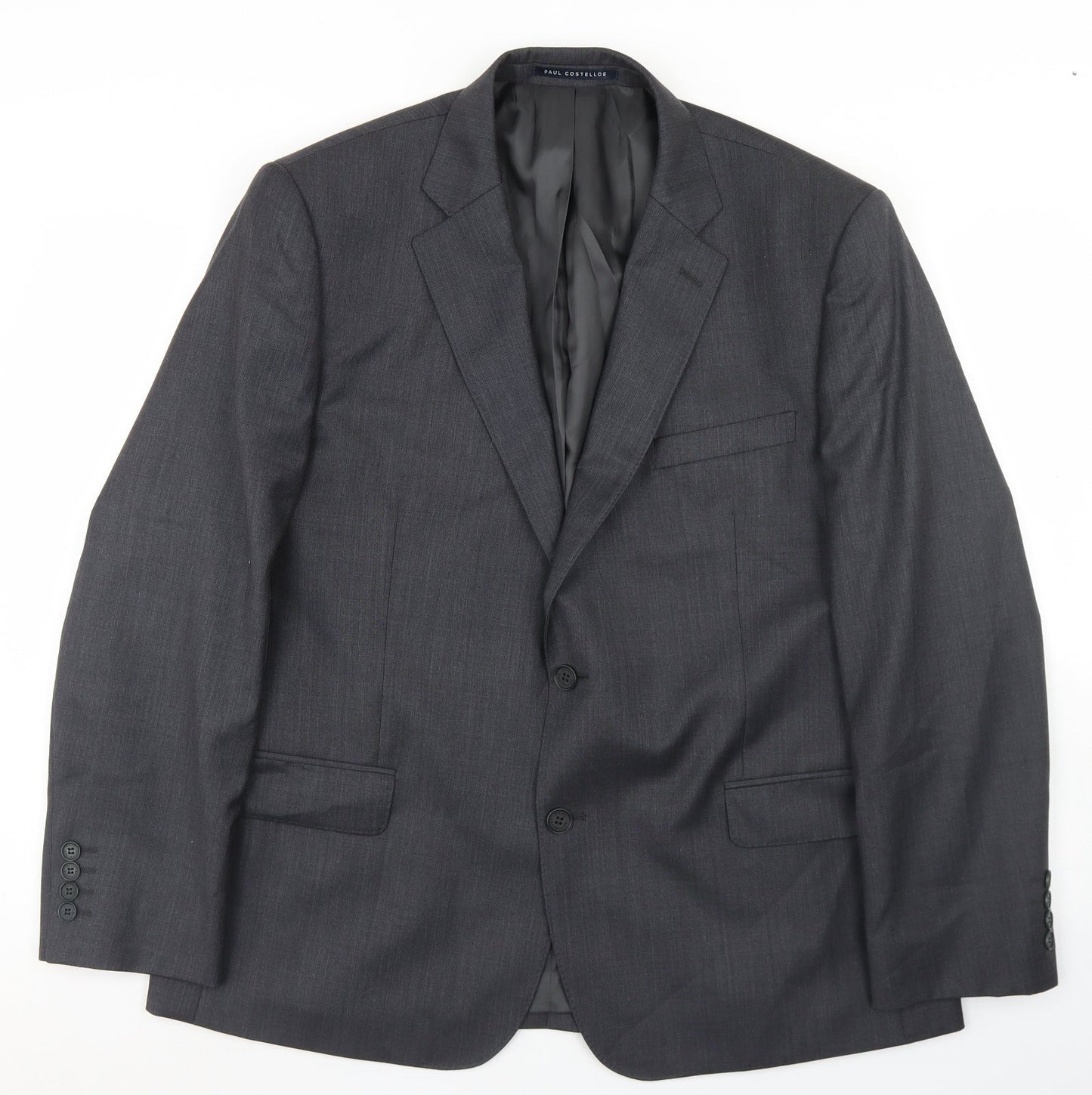 Mens UK Size 44 Paul Costelloe Regular Grey Suit Jacket