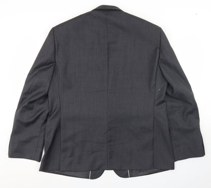 Mens UK Size 44 Paul Costelloe Regular Grey Suit Jacket