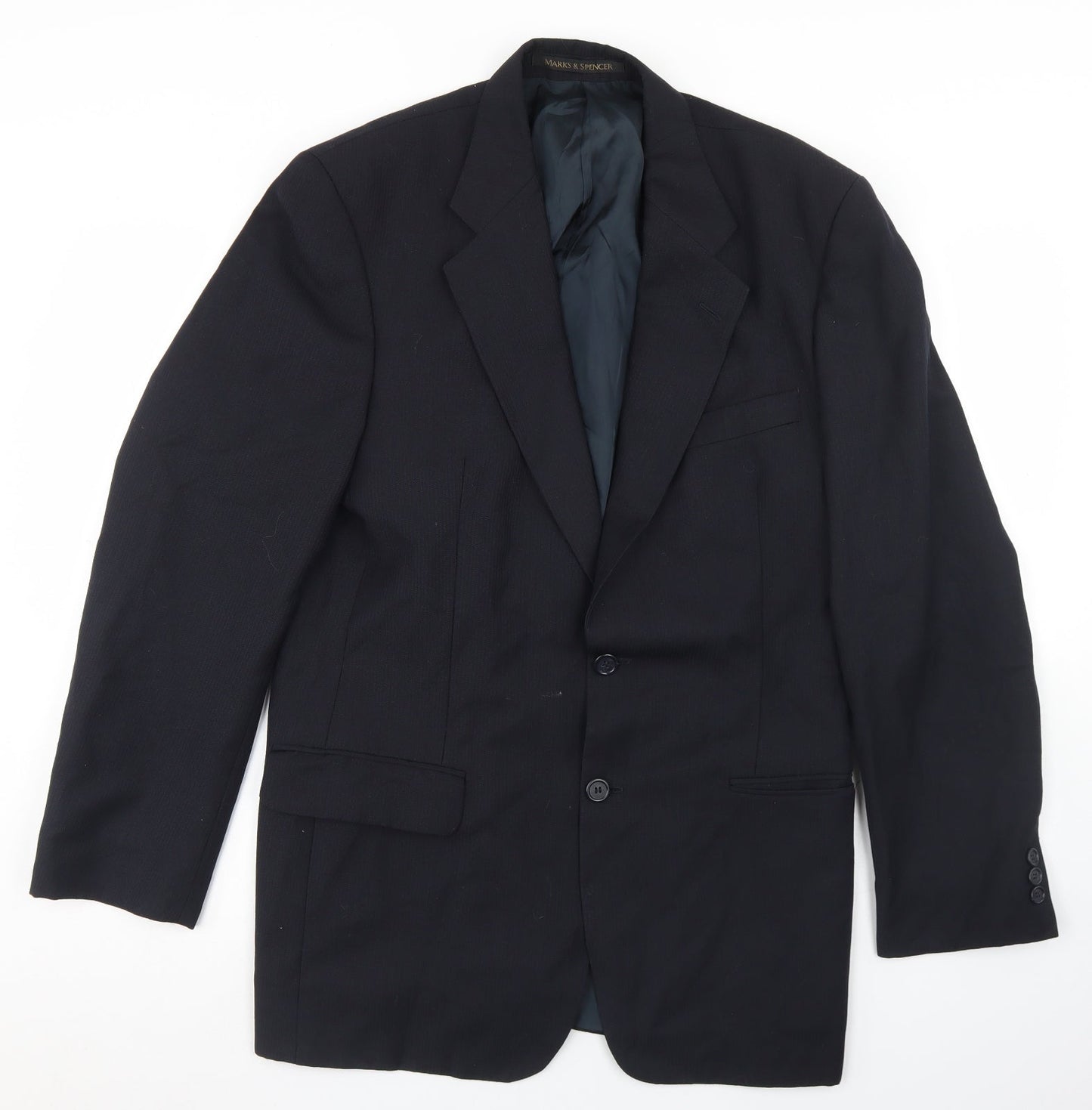 Mens UK Size 38 Marks and Spencer Regular Black Suit Jacket