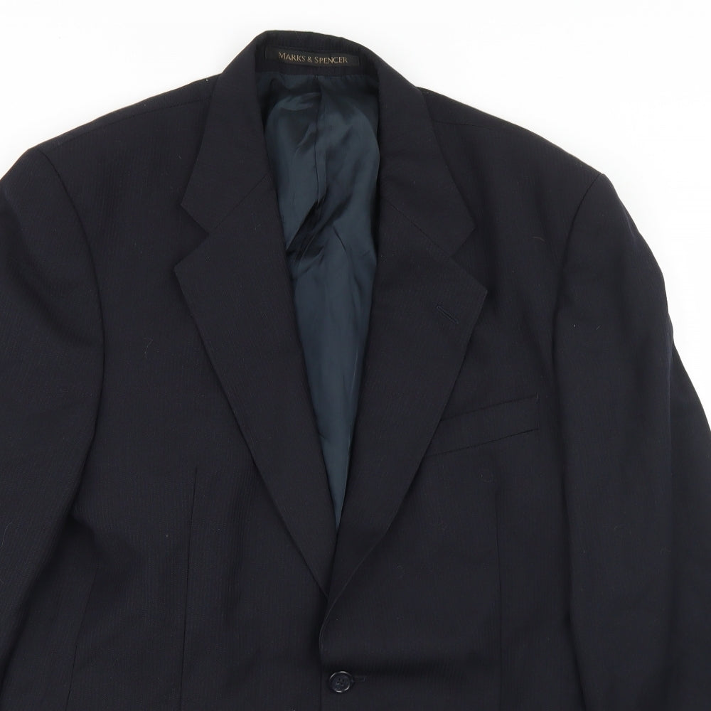 Mens UK Size 38 Marks and Spencer Regular Black Suit Jacket