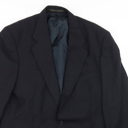 Mens UK Size 38 Marks and Spencer Regular Black Suit Jacket