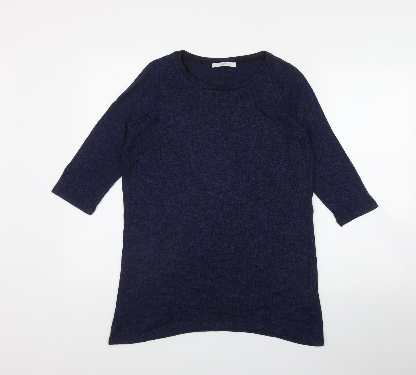 George Womens Black Round Neck  Viscose Pullover Jumper Size 14