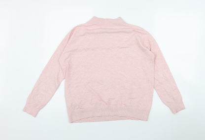 Womens UK Size S Marks and Spencer Pink Pullover Jumper