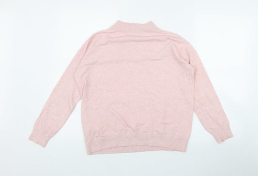 Womens UK Size S Marks and Spencer Pink Pullover Jumper