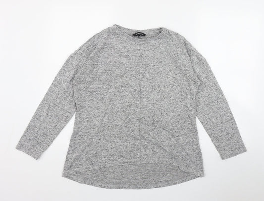 Womens UK Size 12 Peacocks Grey Pullover Jumper