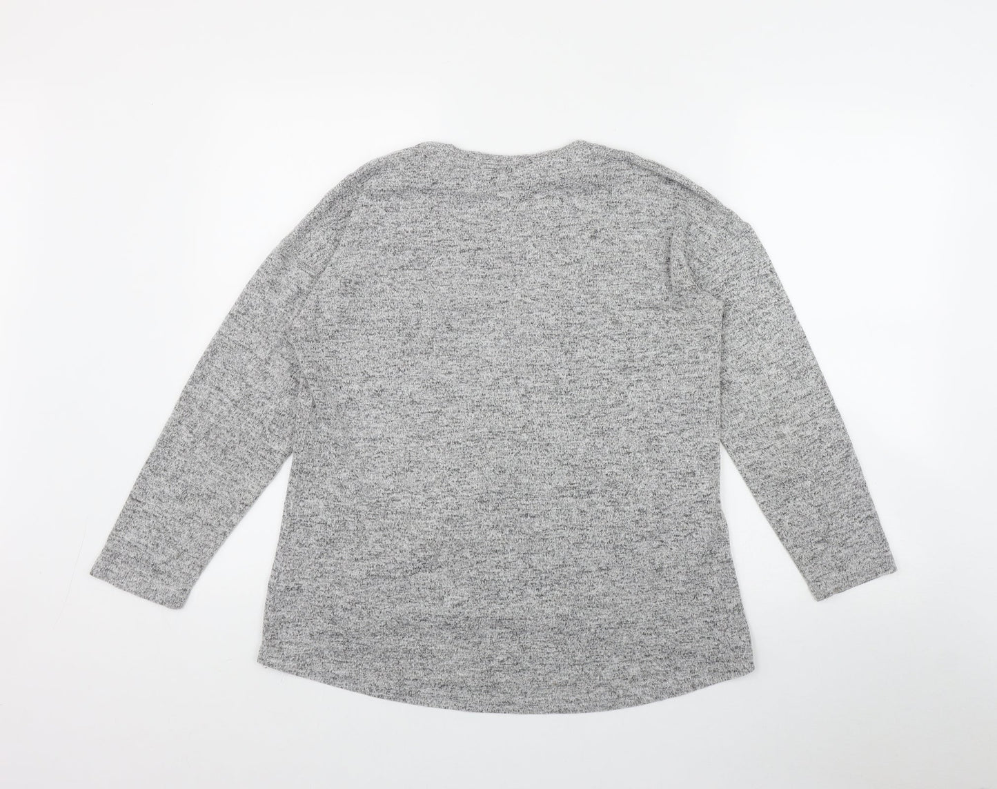 Womens UK Size 12 Peacocks Grey Pullover Jumper