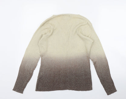 Womens UK Size One Size Casamia Beige Cardigan Jumper