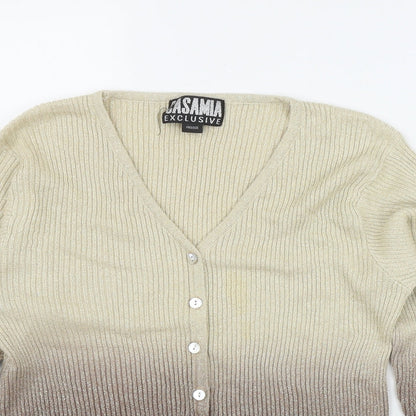 Womens UK Size One Size Casamia Beige Cardigan Jumper