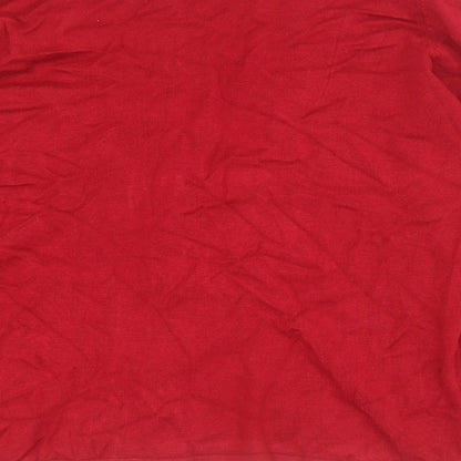 Womens UK Size 12 CC Red Cardigan Jumper