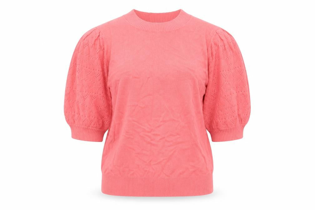 TU Womens Pink Round Neck  Cotton Pullover Jumper Size 12
