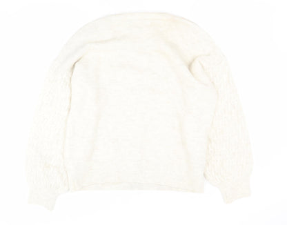 Womens UK Size L Marks and Spencer Beige Pullover Jumper