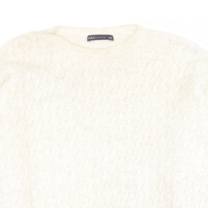 Womens UK Size L Marks and Spencer Beige Pullover Jumper