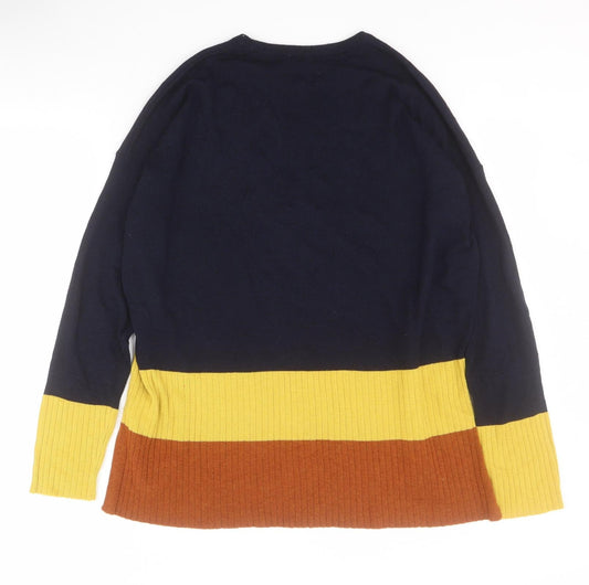 Womens UK Size 12 Warehouse Blue Pullover Jumper